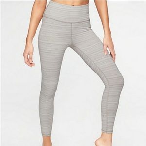 Athleta high rise light brown/cream leggings